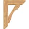 Ekena Millwork Olympic Slat Smooth Bracket w/ Offset Brace, Western Red Cedar, 7 1/2"W x 26"D x 34"H BKT0806X26X34OLY06SWR - alternate 3